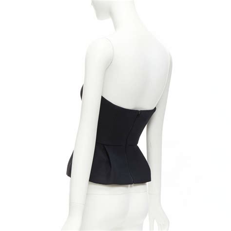 dior black corset|Corset Black Wool and Silk .